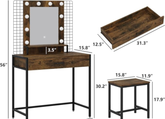 Innovative Storage Solutions: Dressing Table Mirrors with Shelves